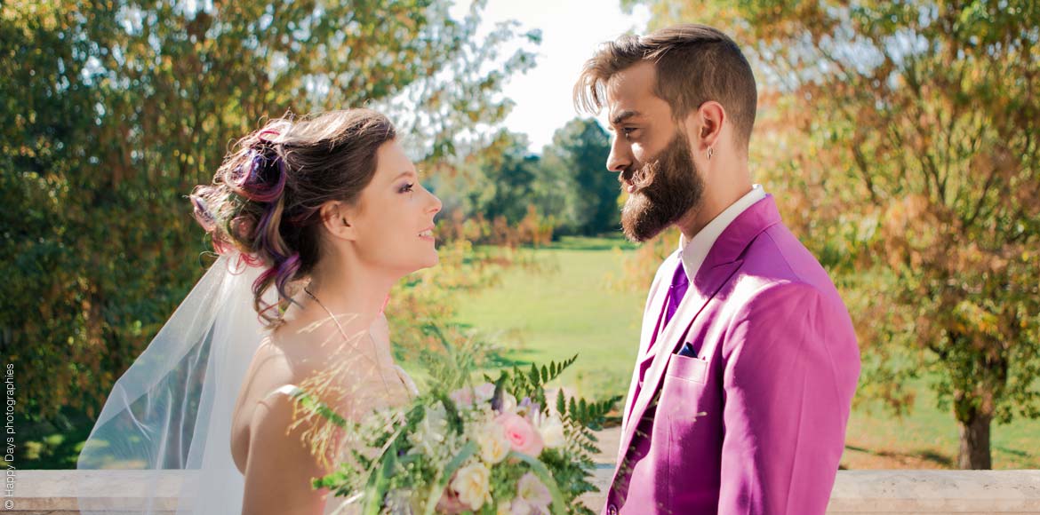 mariage robe de mariée costume couleur